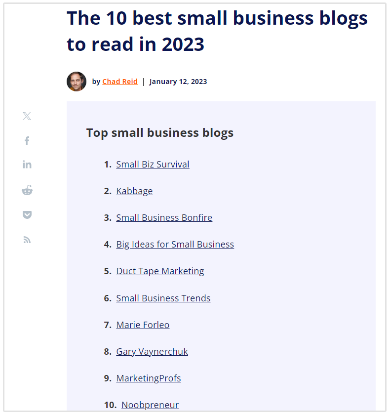 blogs de negócios para ler